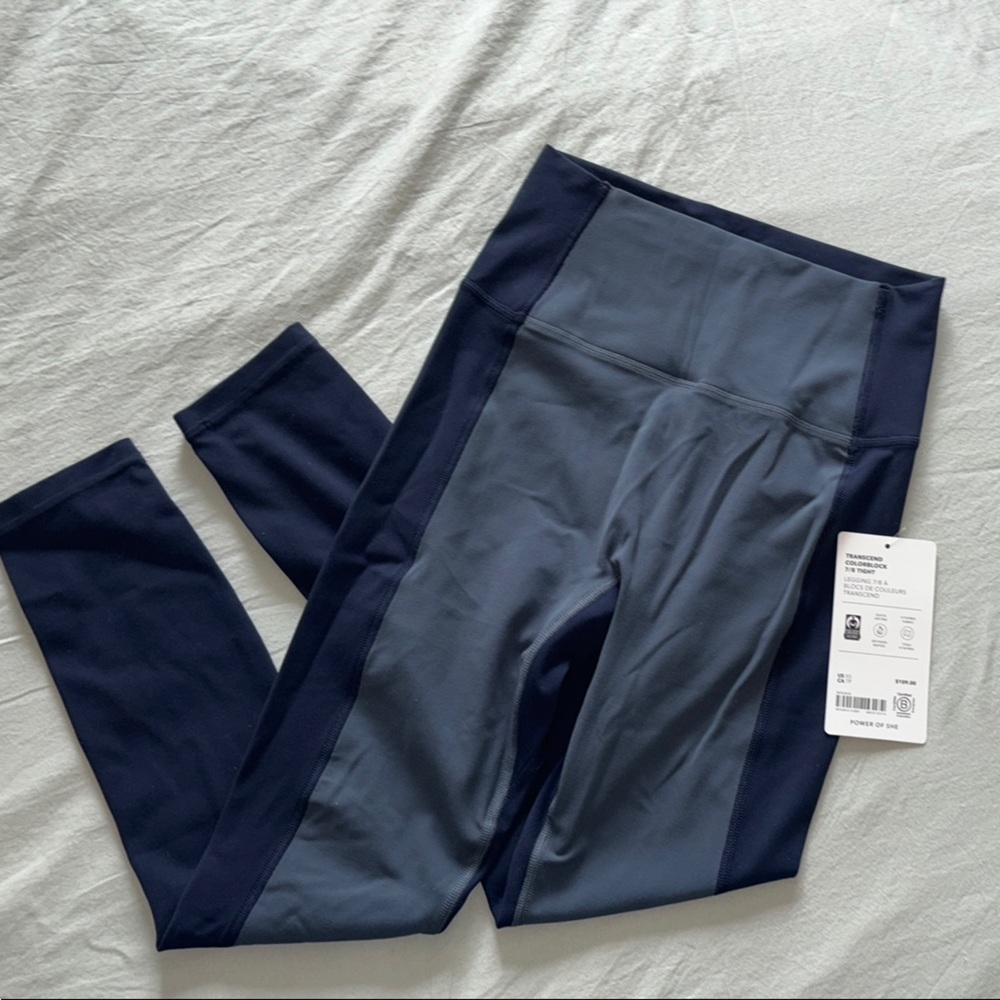 BNWT Athleta Transcend Colorblock 7/8 Tights XS